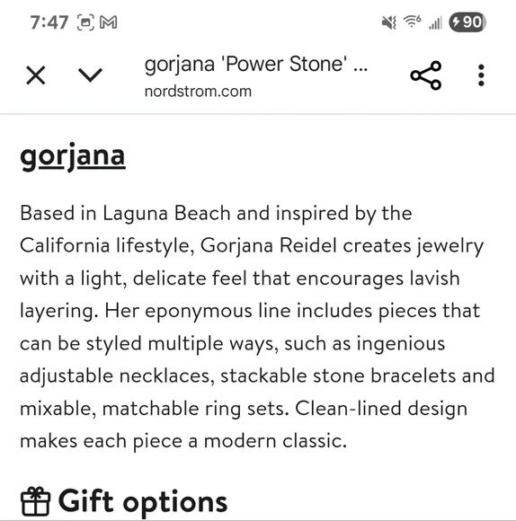 Gorjana Iolite Gold and Blue Beaded Bracelet Set of (2) Bracelets - Picture 4 of 5